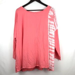 Purejill plus size tie dye blouse 4X Pima cotton